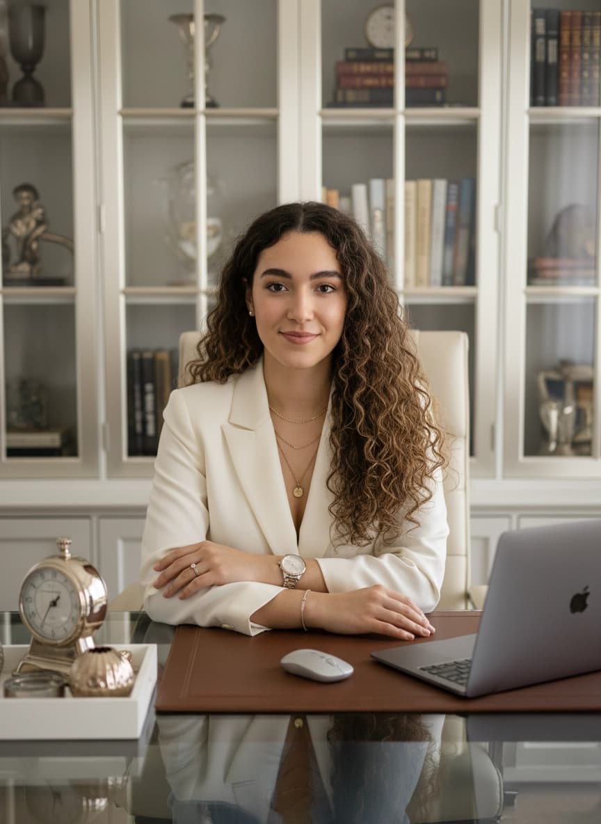 Professional portrait in a work environment